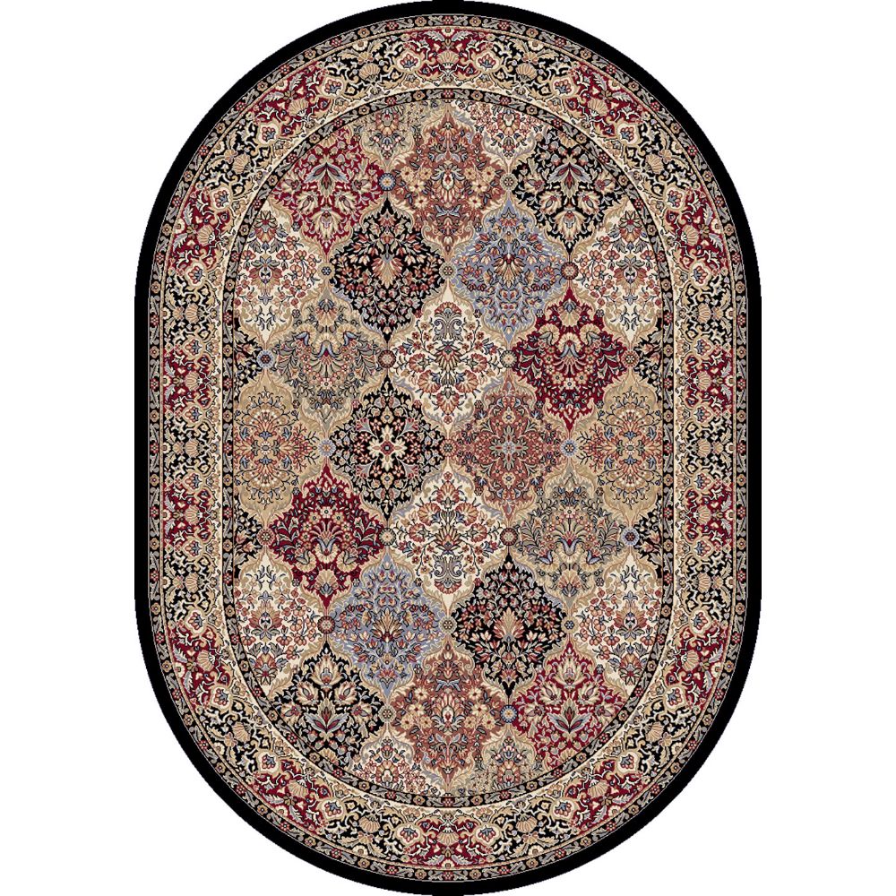 Dynamic Rugs  57008-3233 Ancient Garden 2 Ft. 7 In. X 4 Ft. 7 In. Oval Rug in Multi